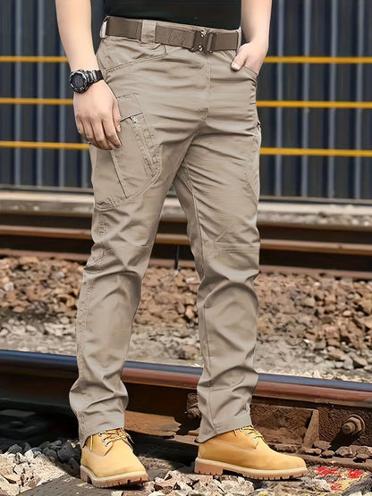Herren Cargo Hose mit Multitaschen - Tactical Outdoor Arbeitshose - Ganzjahres Polyester - FUXLShop