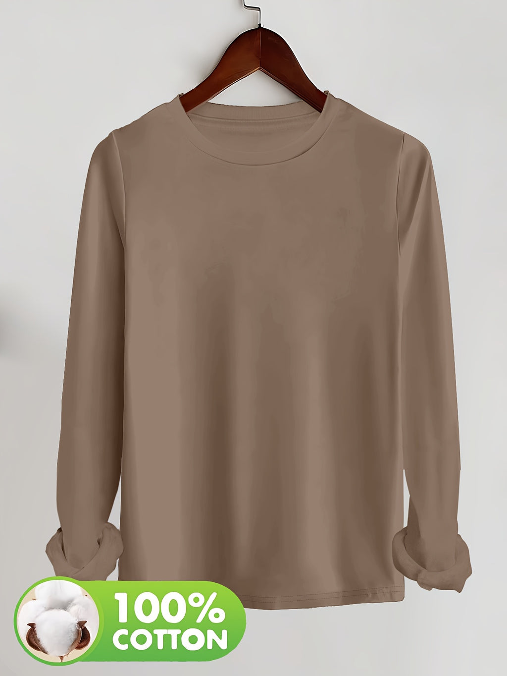 3er-Set Damen Langarm-T-Shirt 170g Heavyweight 100% Baumwolle – Herbst/Winter Basis-Layer