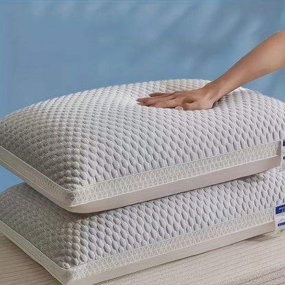 2er-Set atmungsaktive Nackenkissen mit Massageform und Reißverschluss für besseren Schlaf