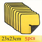 Mikrofasertücher Auto 5er Set - Hochabsorbierend & Kratzfrei - Gelb/Schwarz 240g/m² - FUXLShop