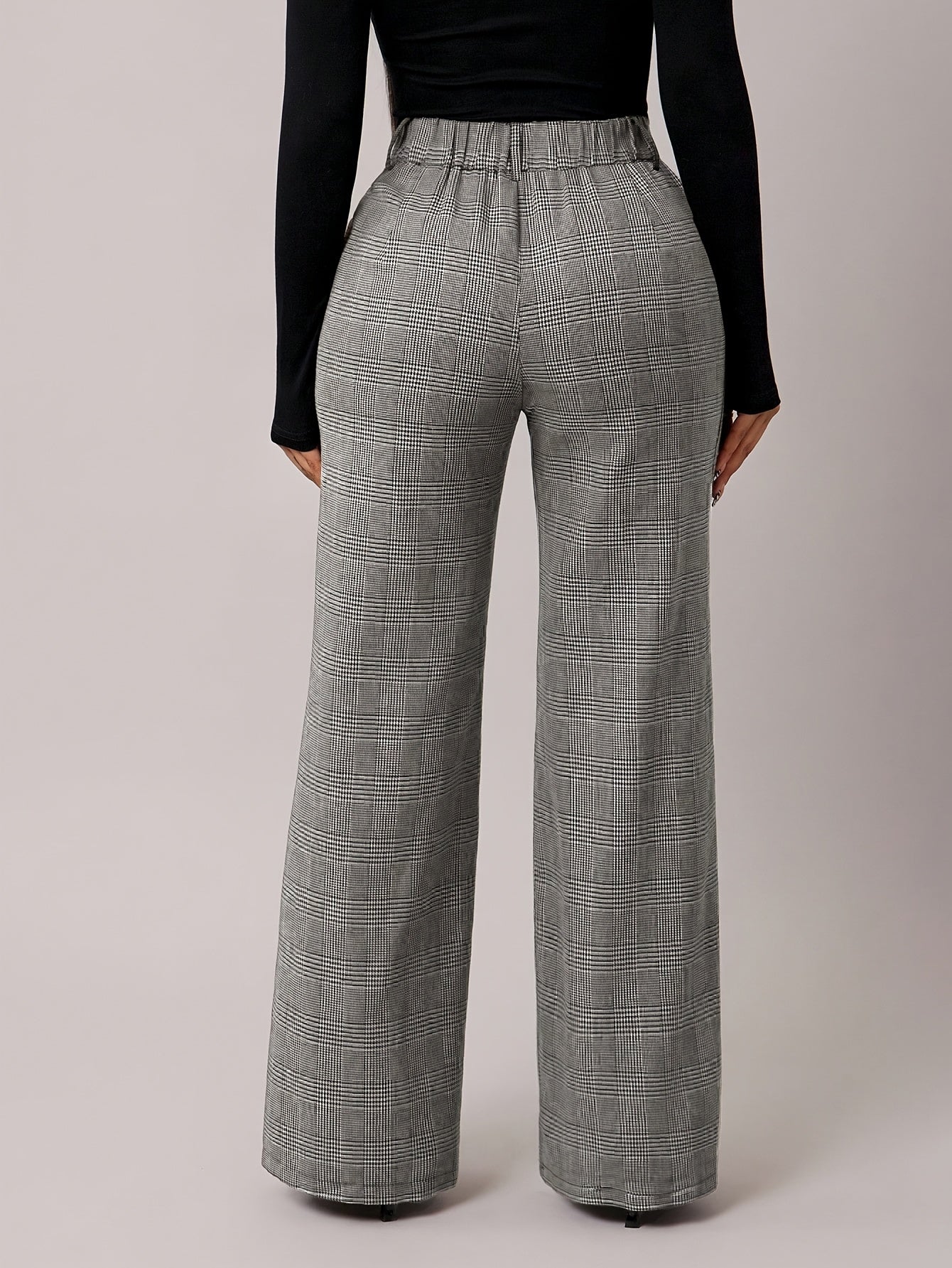 Damen Marlene-Hose Hahnentritt - Seitenansicht