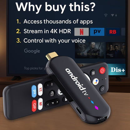 Smart TV Stick S905L3 mit Android 14, 8K Decoding, WiFi 6 und Google Assistant