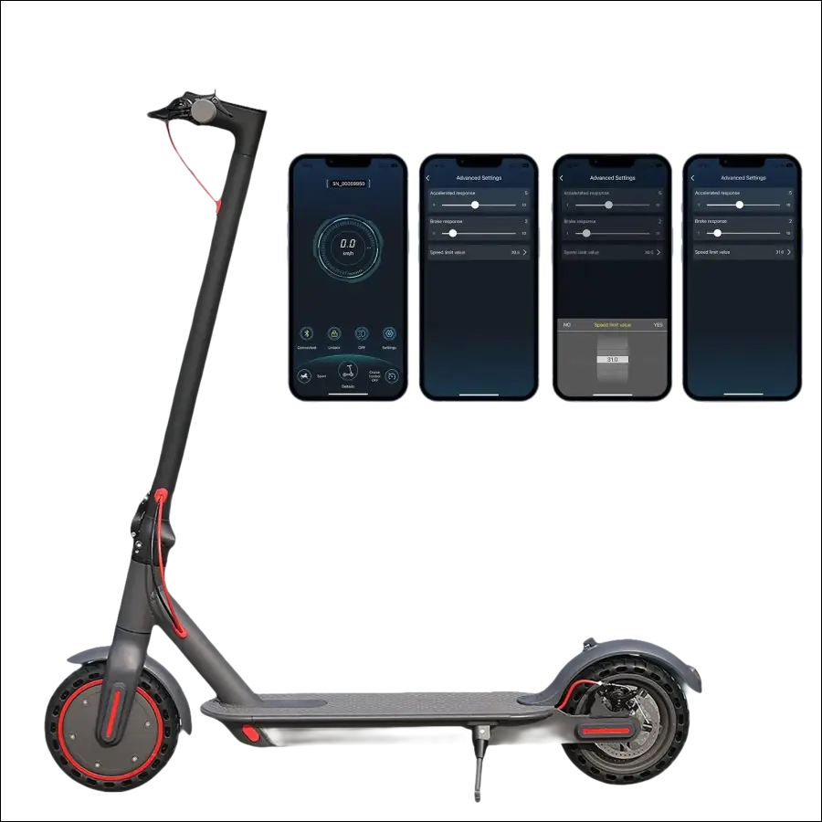 AOVOPRO Smart APP Elektroroller 2025 - 350W/500W Motor 36V/42V 25-45 km Reichweite - Erwachsenen E-Scooter