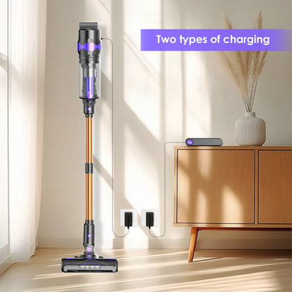 VORTISYS Cordless Vacuum Cleaner 500W – Anti-Tangle, 60 Min, Ultra-Quiet, Pet Hair