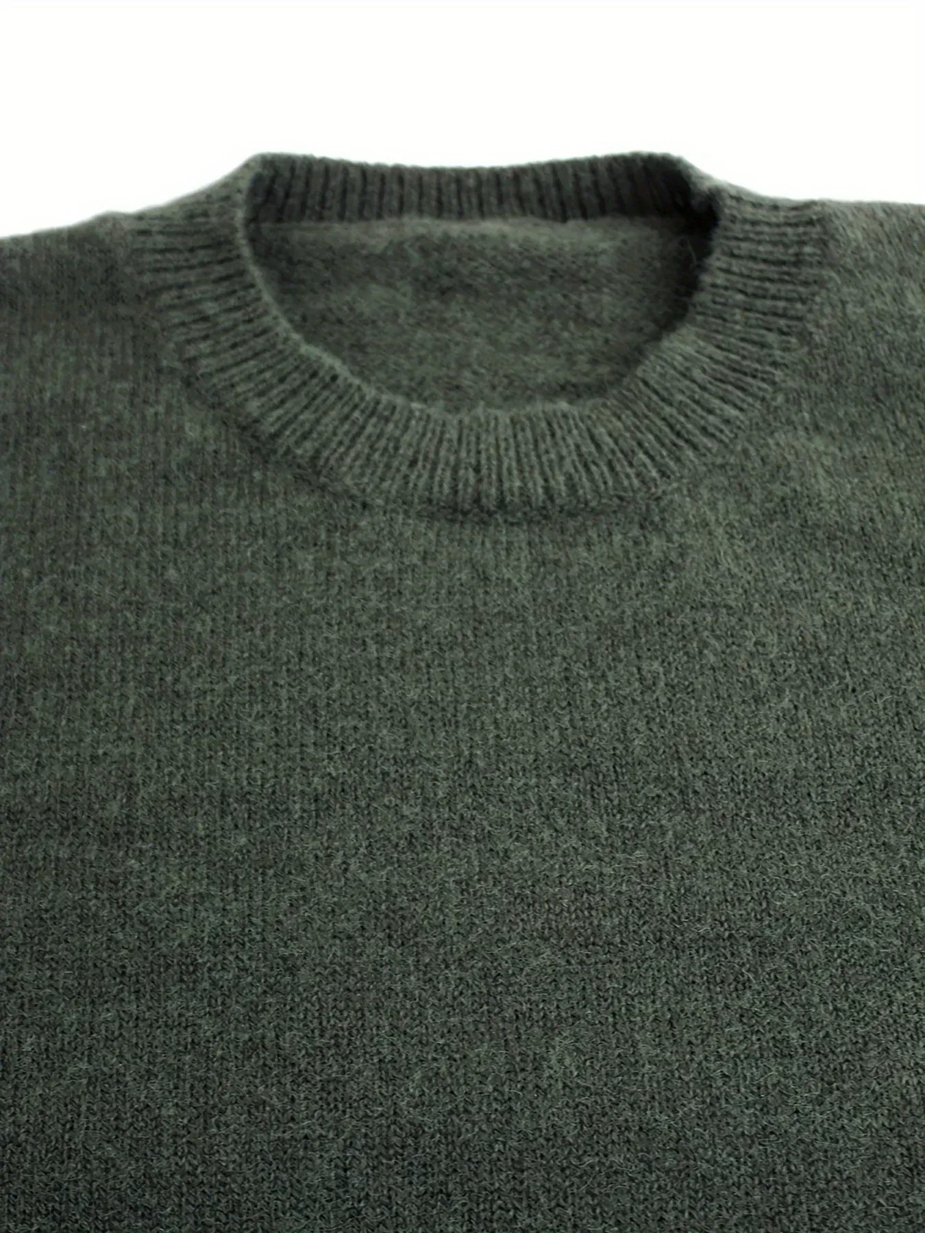 Damen Pullover Rundhals – Gestreifter Rippstrick Casual für Frühling & Herbst, Bequemer Strickpullover - FUXLShop