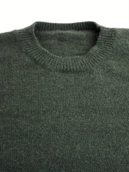 Damen Pullover Rundhals – Gestreifter Rippstrick Casual für Frühling & Herbst, Bequemer Strickpullover - FUXLShop
