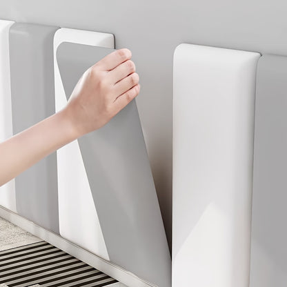 3D Soft Padded Kunstleder Wandpaneel 23x50 cm – selbstklebendes Kopfteil- und Tatami-Schutzpanel
