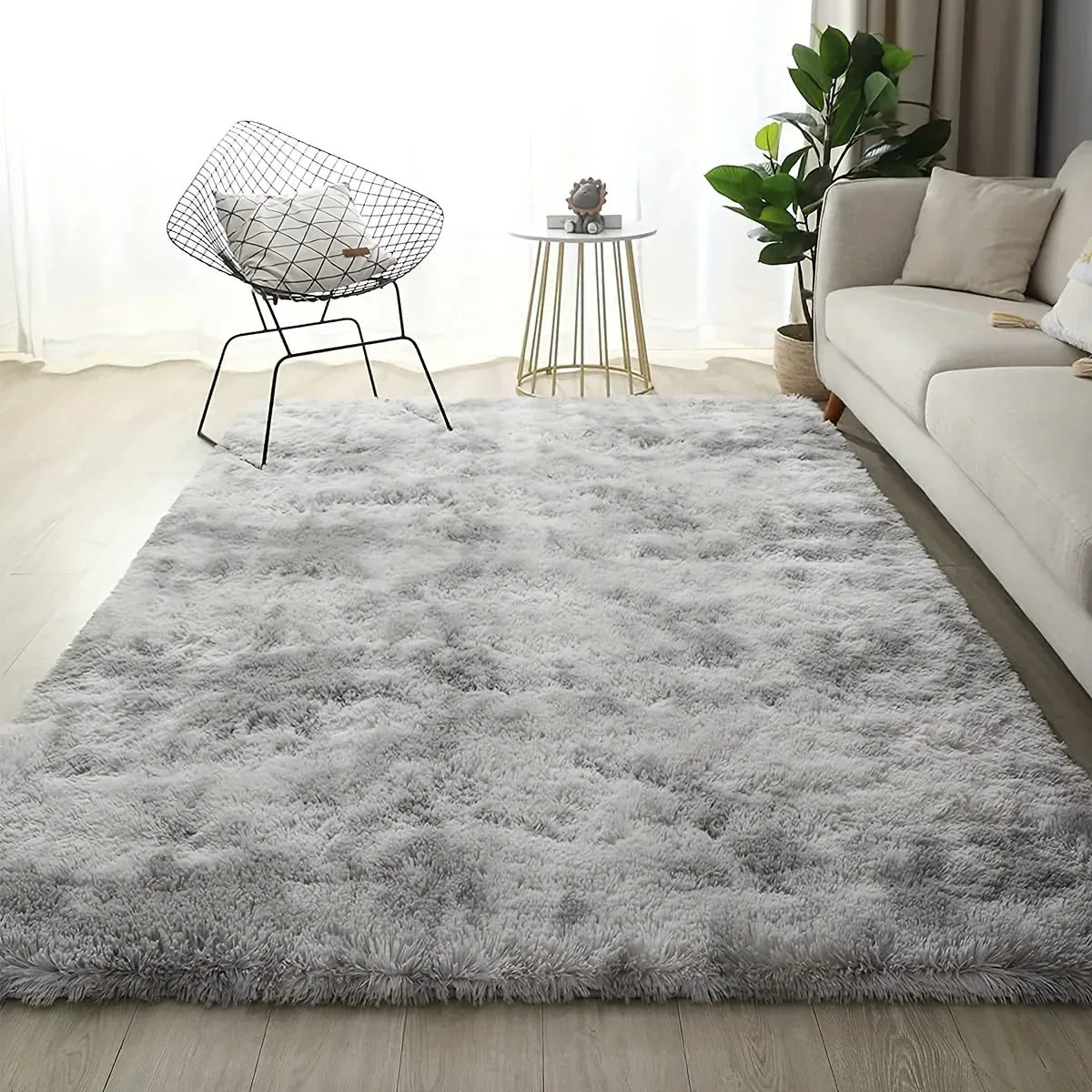 Plüsch Teppich Tie-Dye – Weiche rutschfeste Bettvorleger für Wohnzimmer & Schlafzimmer - FUXLShop