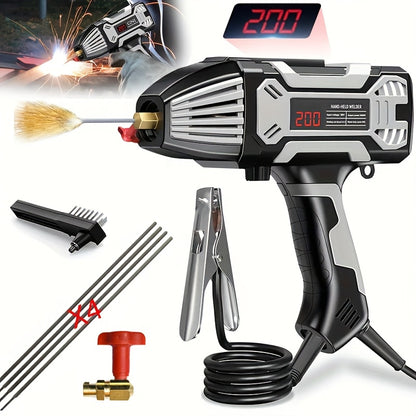 200A Tragbares ARC Hand-Schweißgerät mit LCD-Digitalanzeige, IGBT-Inverter, ideal für Heimprojekte