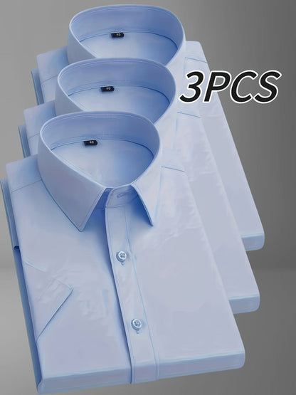 Herren Sommerhemden 3er-Set