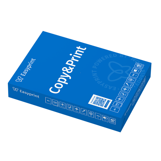 Easyprint A4 Premium-Kopierpapier, 500 Blatt (1 x 500). Hochweiß (CIE 160) für gestochen scharfe Drucke. PEFC-zertifiziert, umweltfreundlich und vielseitig für Drucker, Kopierer und Faxgeräte geeignet.