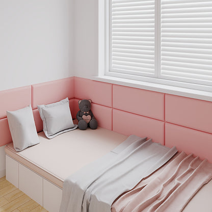 3D Soft Padded Kunstleder Wandpaneel 23x50 cm – selbstklebendes Kopfteil- und Tatami-Schutzpanel
