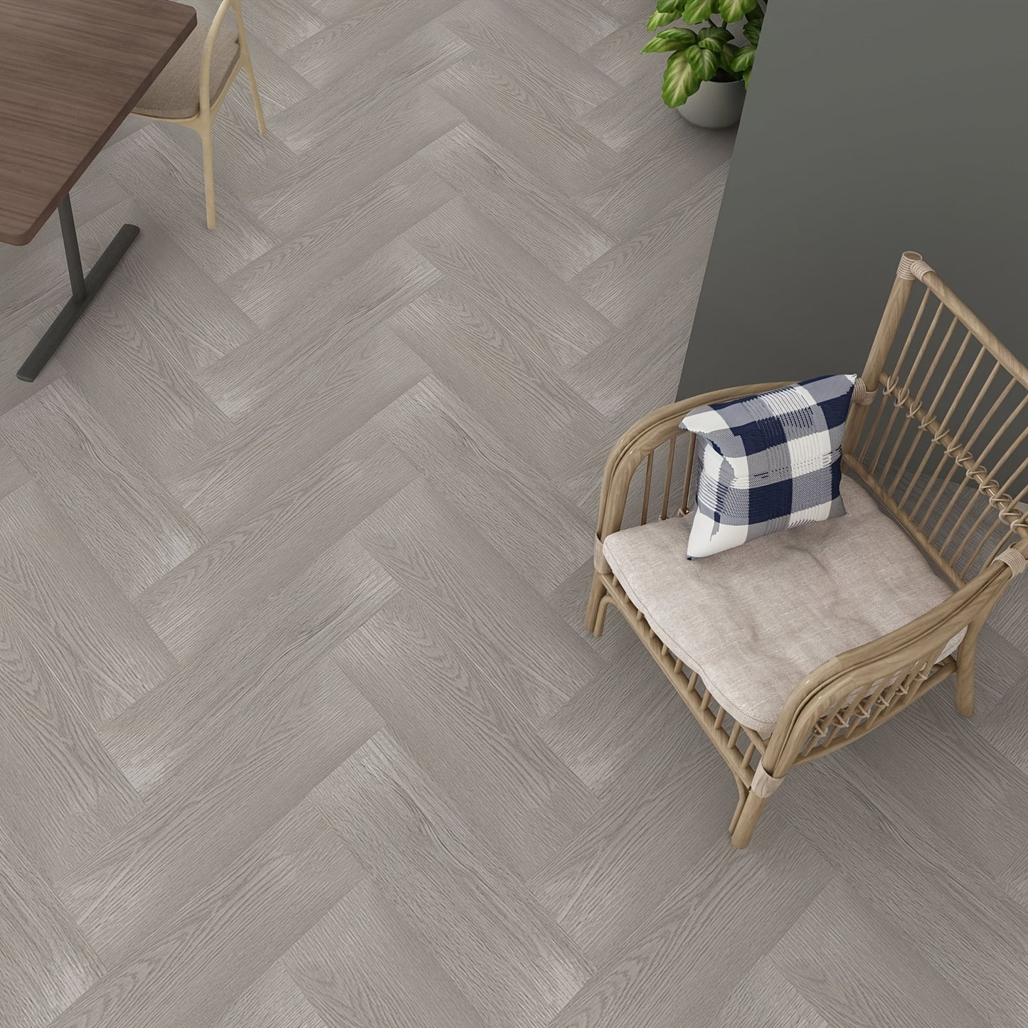 Vinyl Bodenbelag Selbstklebend 50 Stück - Wasserfeste Bodenfliesen Peel & Stick für Küche, Bad & Wohnzimmer