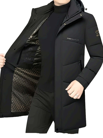 Herren Winterjacke mit Kapuze – winddicht, leicht & ideal für kalte Tage