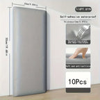 3D Wandpaneele Kunstleder 10er-Pack 23x50 cm – Selbstklebend, gepolstert, für Kopfteil & Wandschutz - FUXLShop