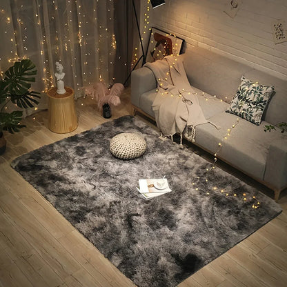Plüsch Teppich Tie-Dye – Weiche rutschfeste Bettvorleger für Wohnzimmer & Schlafzimmer - FUXLShop