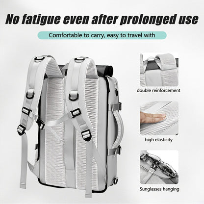 Großer Fashion-Rucksack mit Schuhfach – 40,64 cm Laptopfach, stilvolle Reisetasche, Business & Freizeit, multifunktional für Kleidung, Kosmetik & Camping