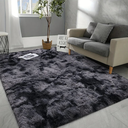 Plüsch Teppich Tie-Dye – Weiche rutschfeste Bettvorleger für Wohnzimmer & Schlafzimmer - FUXLShop