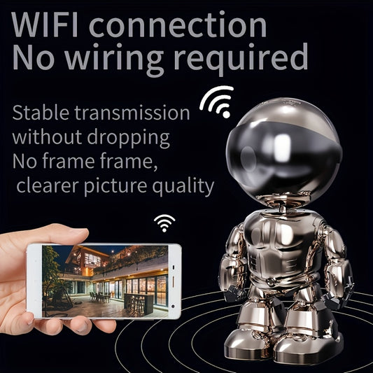 3MP HD Smart Sicherheitskamera – 360° Nachtsicht, Zwei-Wege-Audio, Bewegungserkennung, WLAN, App-gesteuert für Innen & Außen, Haustier & Zuhause