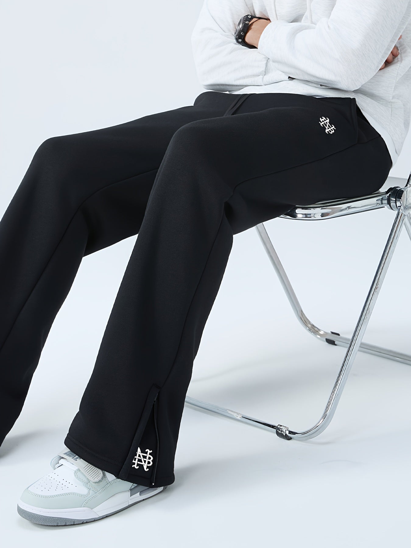 3er-Set Unisex Winter-Drag Pants Oversized – Bestickt Warm