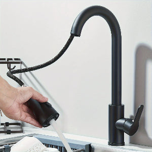 Kitchen Faucet Faucet Kitchen Faucet Single Hand Faucets Kitchen Sink Faucets Kitchen Faucet with Pull-down Nozzle Sink Faucet - FUXLShop