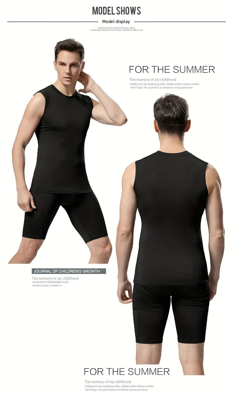3er-Set Herren Tank Tops – Funktionsshirts, Atmungsaktiv & Schnelltrocknend