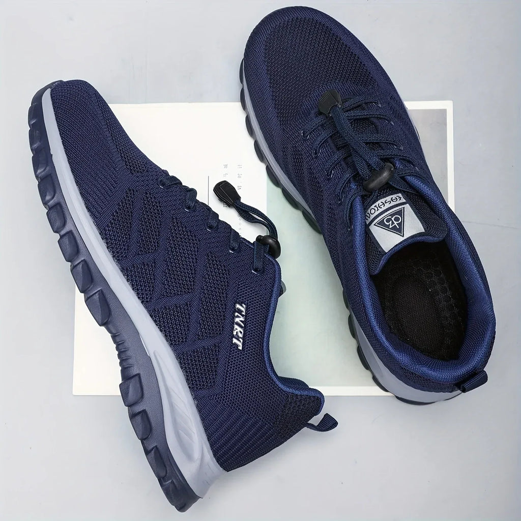Men's Breathable Lightweight Sneakers - Sporty Casual Shoes with Soft Sole