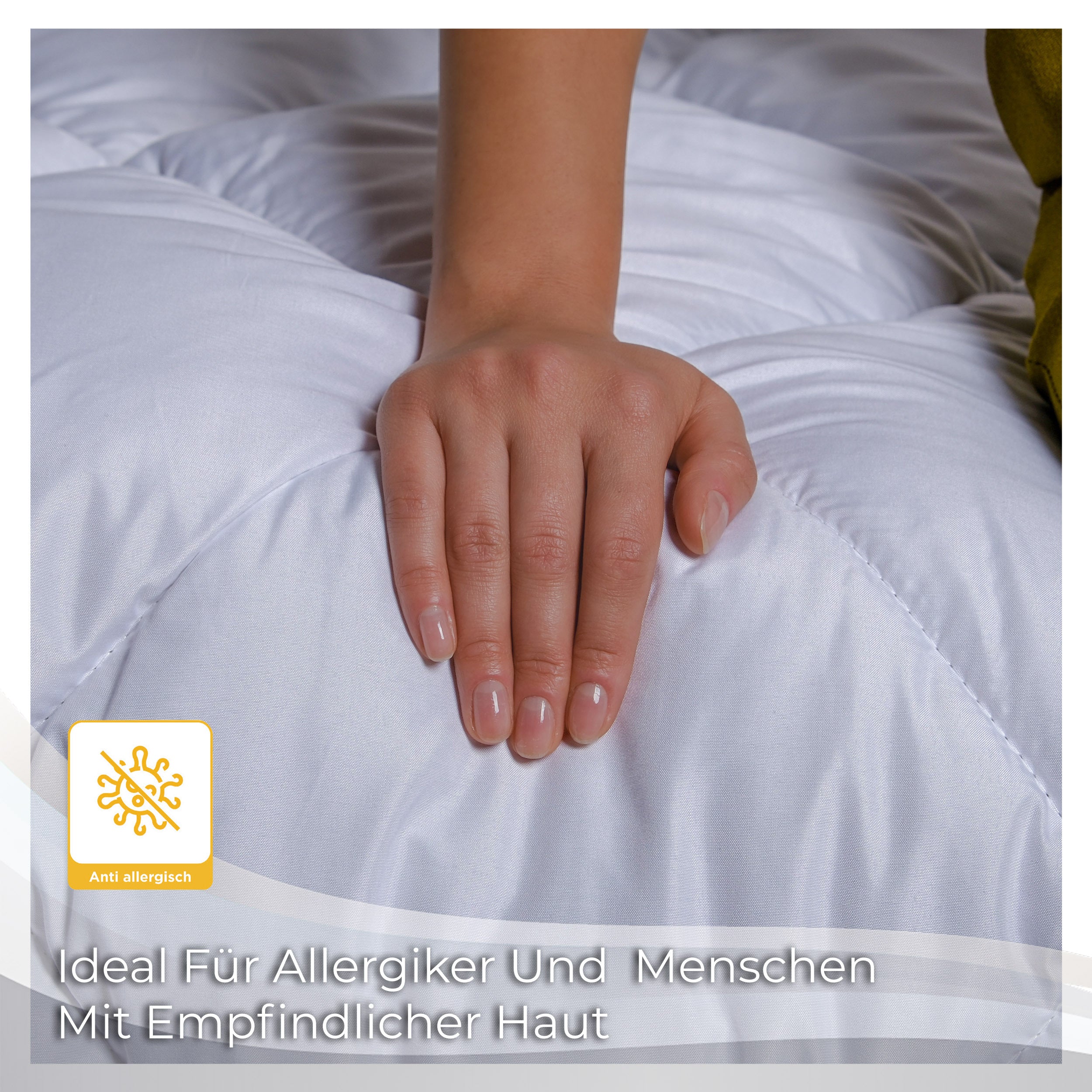 NordQueen 4-Jahreszeiten Bettdecke – Weich, Hypoallergen, Mikrofaser