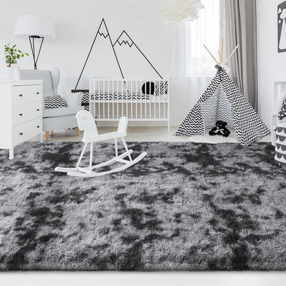 Plüsch Teppich Tie-Dye – Weiche rutschfeste Bettvorleger für Wohnzimmer & Schlafzimmer - FUXLShop