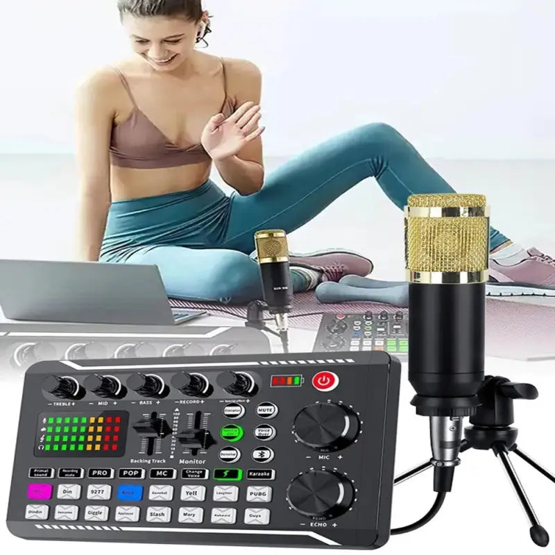 Schwarzes und goldenes stabiles schreibtisch-mikrofonhalterung aus metalllegierung für streaming und aufnahmen online bestellen