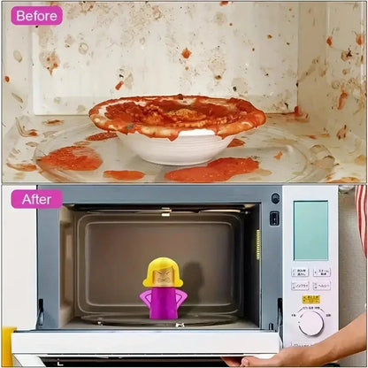 Angry Mom Dampfreiniger Mikrowelle & Backofen - Küchen-Reinigungsbürste mit Kühlschrank-Deodorierer - FUXLShop