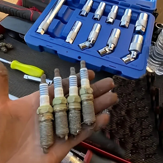 Zündkerzenschlüssel Magnetisch 2er Set - 14/16mm mit Kardangelenk - Heavy Duty - FUXLShop