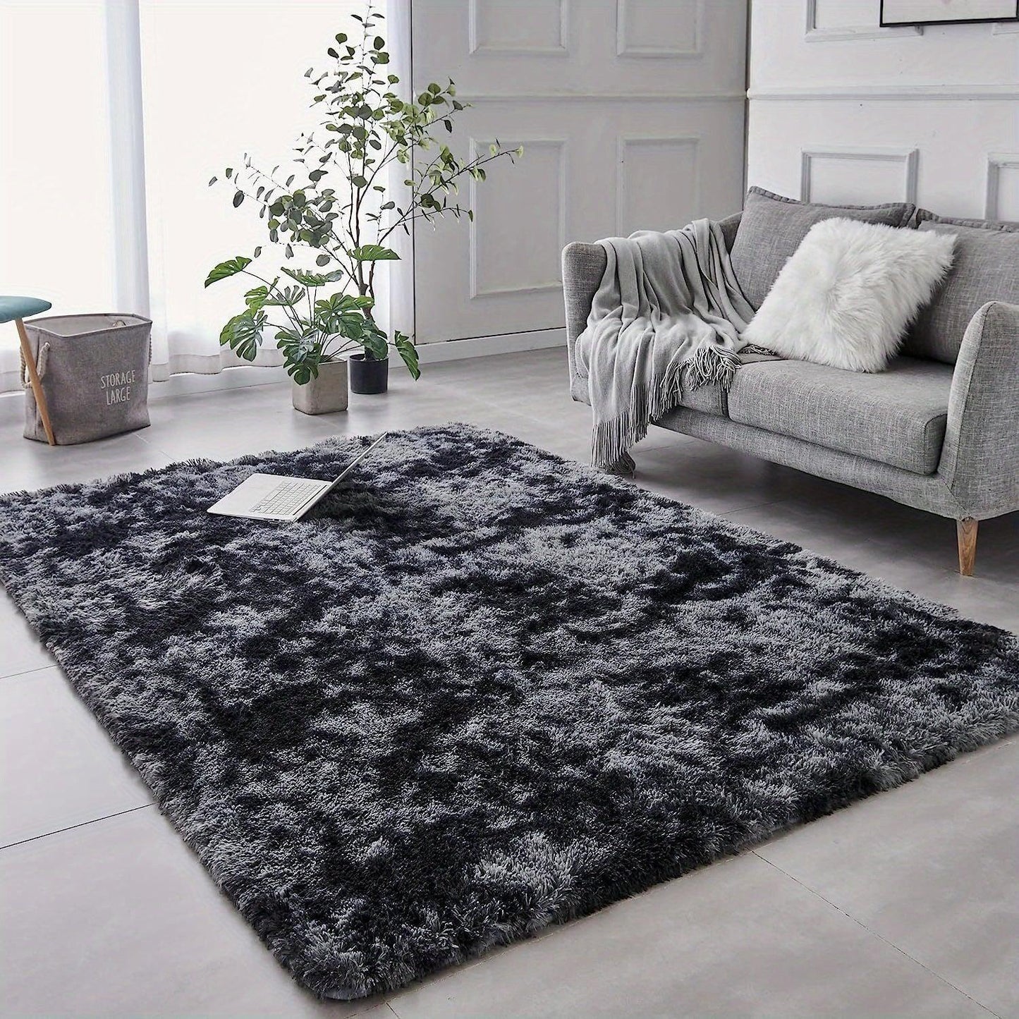 Plüsch Teppich Tie-Dye – Weiche rutschfeste Bettvorleger für Wohnzimmer & Schlafzimmer - FUXLShop