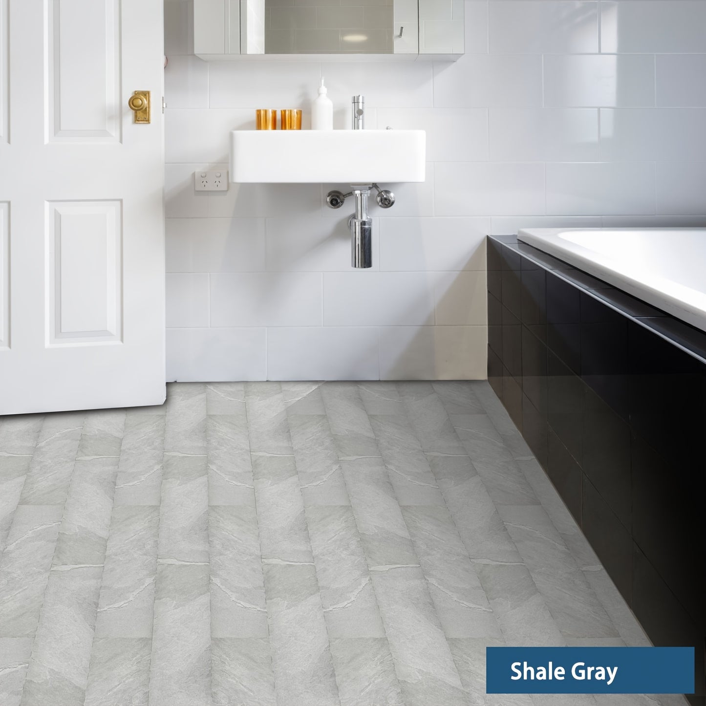 Vinyl Bodenbelag Selbstklebend 50 Stück - Wasserfeste Bodenfliesen Peel & Stick für Küche, Bad & Wohnzimmer