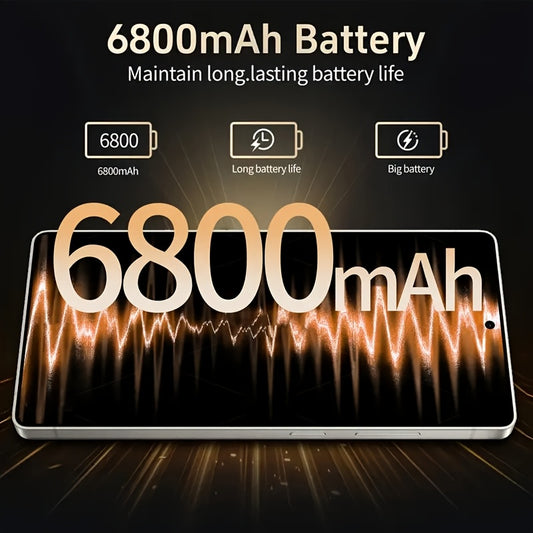 S25 Ultra 2025 Smartphone 6,8" HD Display, Android 14, 12+512GB, Dual-Kamera, 6800mAh Akku, Face Unlock, GPS, Stylus, Kopfhörer, Kabel & Hülle