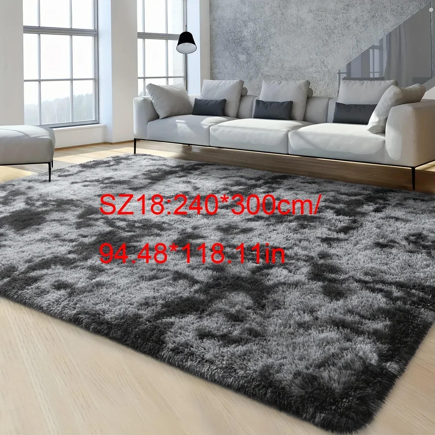 Plüsch Teppich Tie-Dye – Weiche rutschfeste Bettvorleger für Wohnzimmer & Schlafzimmer - FUXLShop