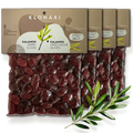 Kalamata Oliven mit Stein 4x 250g - Handverlesen aus Griechenland - Glutenfrei - FUXLShop
