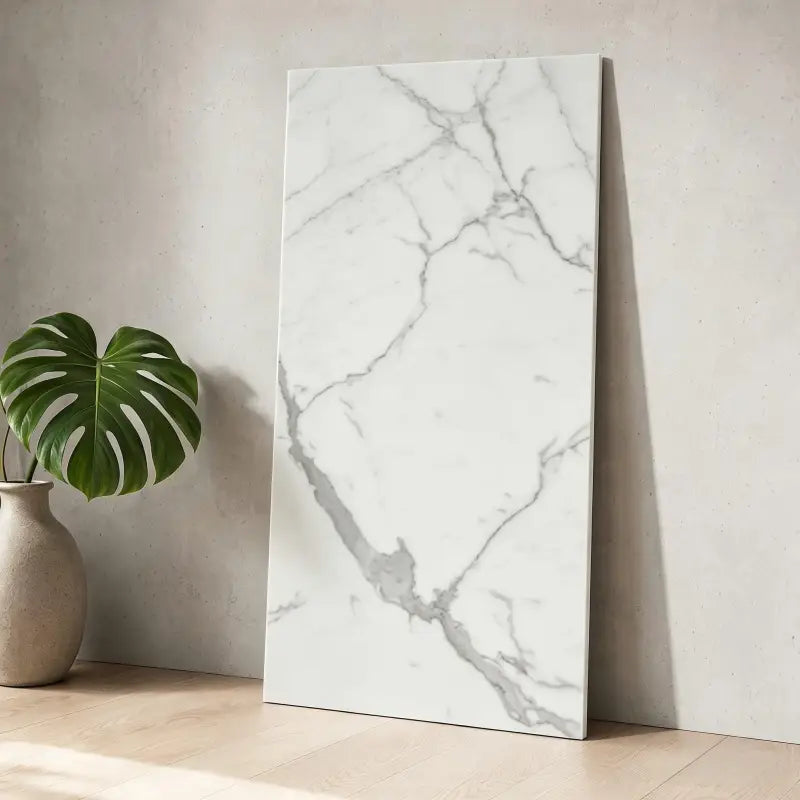 Weiß marmoroptik wandfliesen aufkleber selbstklebend mit grauer veining rechteckig 60x30 cm