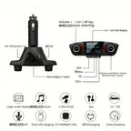 Auto FM Transmitter Bluetooth mit USB Ladegerät - Freisprecheinrichtung & MP3 Player für KFZ - FUXLShop