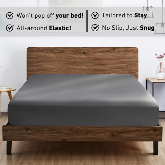 2-teiliges Spannbettlaken-Set – Weich, atmungsaktiv & waschbar, ideal für Schlafzimmer, hautfreundlich & pflegeleicht, modernes Design für jedes Bett - FUXL-Shopify 