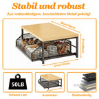 Multifunktionales Küchenregal – Ausziehbar, 2-stöckig, für Kaffeekapseln & Küchengeräte