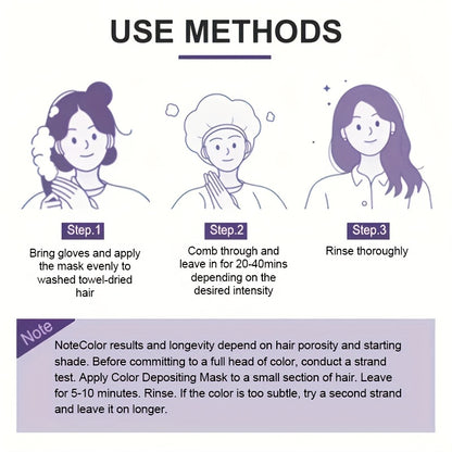 2er-Set Haarfärbe-Shampoo – Intensive Volltonfarbe, langanhaltend & pflegend, einfache Anwendung, verschiedene Nuancen, für alle Haartypen geeignet - FUXLShop