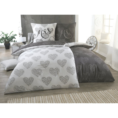 Bettwäsche-Set 135x200 4-teilig – Allergikerfreundlich – Spannbettlaken 135x200 & Kissenbezug 80x80 | Modern & Hochwertig
