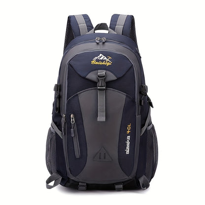 40L Outdoor-Rucksack Schwarz – Wandern, Reisen, Camping, Schule