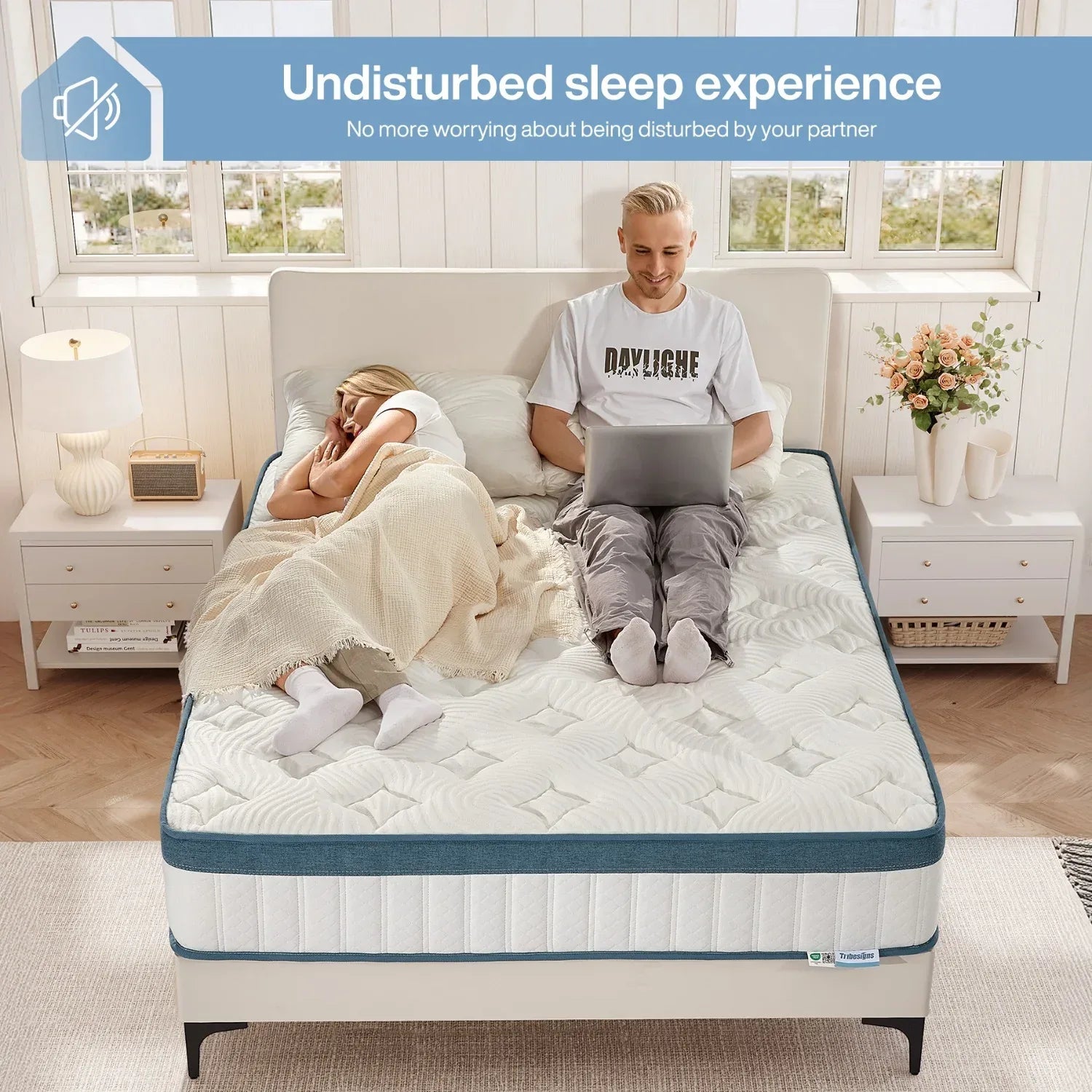 7-Zonen Taschenfederkern-Matratze mit Memory Foam H3 160x200x22cm - FUXLShop
