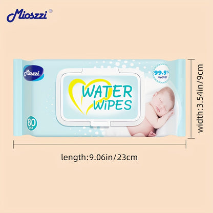 6er-Pack Feuchttücher (je 80 Stück) für Babys & Kinder – geeignet für Hände, Gesicht, Mund & Po, mit Aloe, reines Wasser, sanft & sicher
