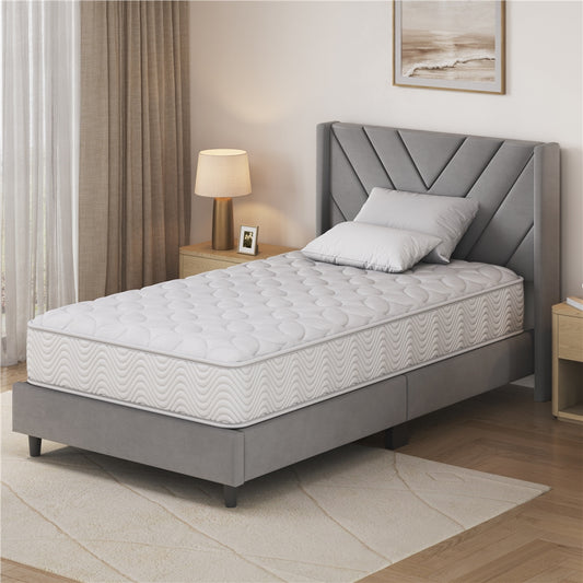 Taschenfederkernmatratze 7-Zonen H2/H3 Mittelfest Atmungsaktiv Ergonomisch Jacquard-Bezug