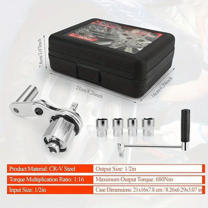 Drehmoment-Vervielfältiger 1:16 Heavy Duty - 1/2" Antrieb für Radmuttern - FUXLShop