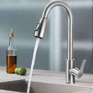 Kitchen Faucet Faucet Kitchen Faucet Single Hand Faucets Kitchen Sink Faucets Kitchen Faucet with Pull-down Nozzle Sink Faucet - FUXLShop