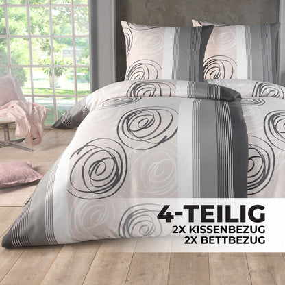 Modernes Bettwäsche-Design Bettwäsche -Set 135x200 cm – 4-teilig - FUXLShop